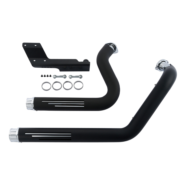 XF2906H23-03-B Motorcycle Chrome Exhaust Mufflers Pipe Set Fit for Harley Sportster XL 883 1200 2014-2020