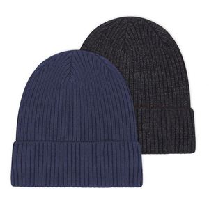 Bonnet tricoté unisexe pour adulte, chaud et épais, style imprimé numérique, couleur unie, pour homme, collection automne-hiver - Product Image 4