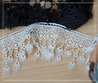 Matériel de bricolage décoratif jupe de robe rideau largeur 8.5cm gland soluble dans l'eau broderie dentelle accessoires