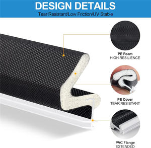 מסגרת דלת מסגרת נוספת kerf kerf non-דביק מזג אוויר פס כיסוי חריץ התקנה בידוד מים - Product Image 2