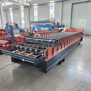 เครื่องกดม้วนกระเบื้องมุงหลังคาสองชั้นอัตโนมัติเครื่องทำแผ่นหลังคา IBR เหล็กโลหะ - Product Image 5