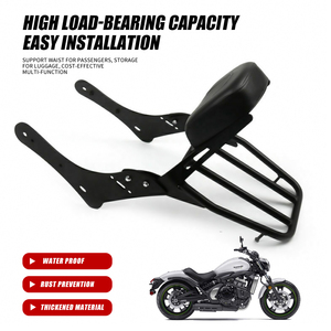 Vente chaude usine - Sissy bar de qualité avec porte-bagages pour <span class=keywords><strong>Kawasaki</strong></span> <span class=keywords><strong>Vulcan</strong></span> <span class=keywords><strong>S</strong></span> VN650 2015-2020 Noir - Product Image 4