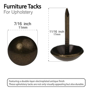 Tachuelas <span class=keywords><strong>de</strong></span> Tapicería Antiguas <span class=keywords><strong>de</strong></span> Bronce, Cabeza Plana Hueca, Tachuelas Decorativas <span class=keywords><strong>de</strong></span> Cabeza Redonda, Tachuelas Antiguas <span class=keywords><strong>de</strong></span> Latón, Tachuelas <span class=keywords><strong>de</strong></span> Tapicería <span class=keywords><strong>de</strong></span> Bronce - Product Image 2