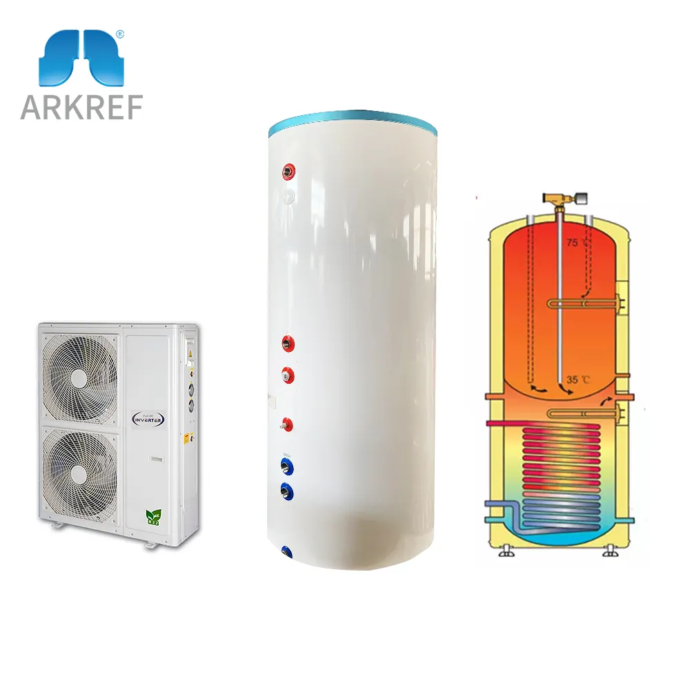 ARKREF Inverter udara ke Air Energi Baru pompa panas Unit Air panas tangki penyangga sistem Air