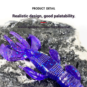 เหยื่อแบบนิ่มรูปกุ้งเต้นรำแบบหลายขาเหยื่อแบบนุ่มเหมือนจริงหนอนพลาสติกสำหรับปลากะพงและปลาแมนดารินเหมาะสำหรับการยิงแบบตก - Product Image 4