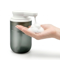 Distributeur automatique de savon moussant intelligent en verre, style moderne, OEM/ODM, USB, pour cuisine, hôtel, salle de bain, par l'usine Junshun Direct Factory