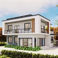 Villa préfabriquée de 200 mètres carrés, design luxueux, maison préfabriquée écologique, maisons préfabriquées disponibles, fabrication chinoise