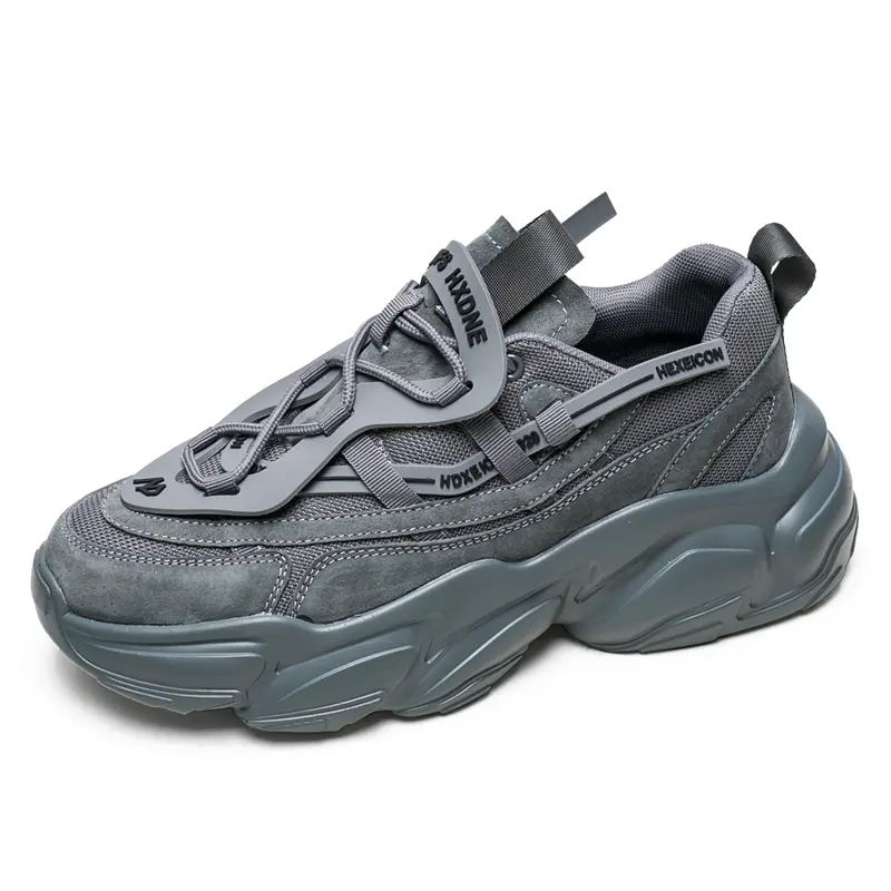 Hochwertige atmungsaktive Dämpfung Sportschuhe Dicke Sohle Herren Chunky Sneakers Laufen Wanderschuhe Trainer Turnschuhe für Männer