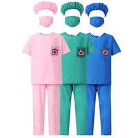 Costume de médecin pour enfants bambin infirmière Scrubs avec accessoires Noël habiller Cosplay tenue pour garçons filles