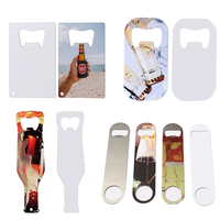 Ouvre-bouteille carré personnalisé en acier inoxydable grand format pour sublimation, vierge, pour presse à chaud, utilisation en fête, impression double face