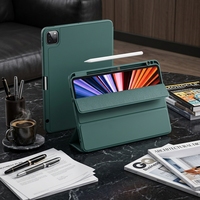 Étui pour tablette en cuir pliable intelligent pour iPad Pro 2024