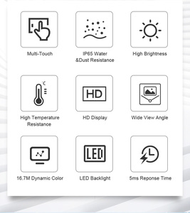 32 Inch Cảm Ứng Công Nghiệp Panel Màn Hình Máy Nghe Nhạc Quảng Cáo LCD Màn Hình Hiển Thị - Product Image 5
