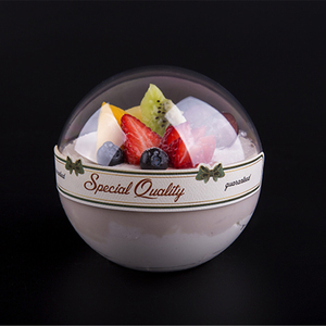 Food Grade Pp Cake Box Portable Ice-cream Pudding Packing Box Plastic Cake Container