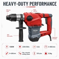 Perceuse à percussion EXTOL 1500W 8890207, puissante et robuste, pour le perçage du béton et de la maçonnerie.