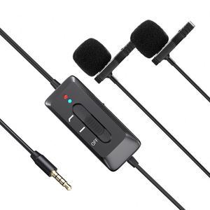 Personalized Black Smallest Hidden Camera Lavalier Condenser Microphone recording Reporter Mic Interviews - Product Image 1
