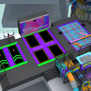 El Gran Parque de Trampolines Interior en el Centro Comercial Incluye una Combinación de Toboganes, Circuitos de Obstáculos y Rocódromos - Product Image 3