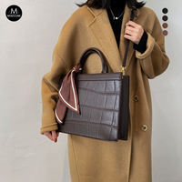 Custom Sac tas jinjing selempang kulit wanita, tas penutup ritsleting gaya Vintage untuk wanita