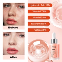 Sérum Collagène TWG RTS 30ml 5 en 1 pour le Visage, Hydratant Peau Nourrissant Éclaircissant à la Nicotinamide, Anti-Taches