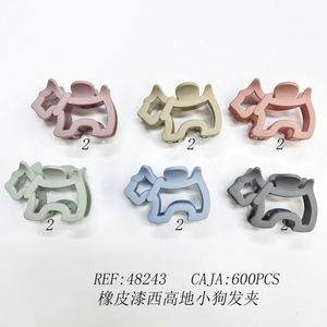 Set di 600 fermagli per capelli in gomma dipinta a tema West Highland Terrier per donna, accessorio moda - Product Image 2