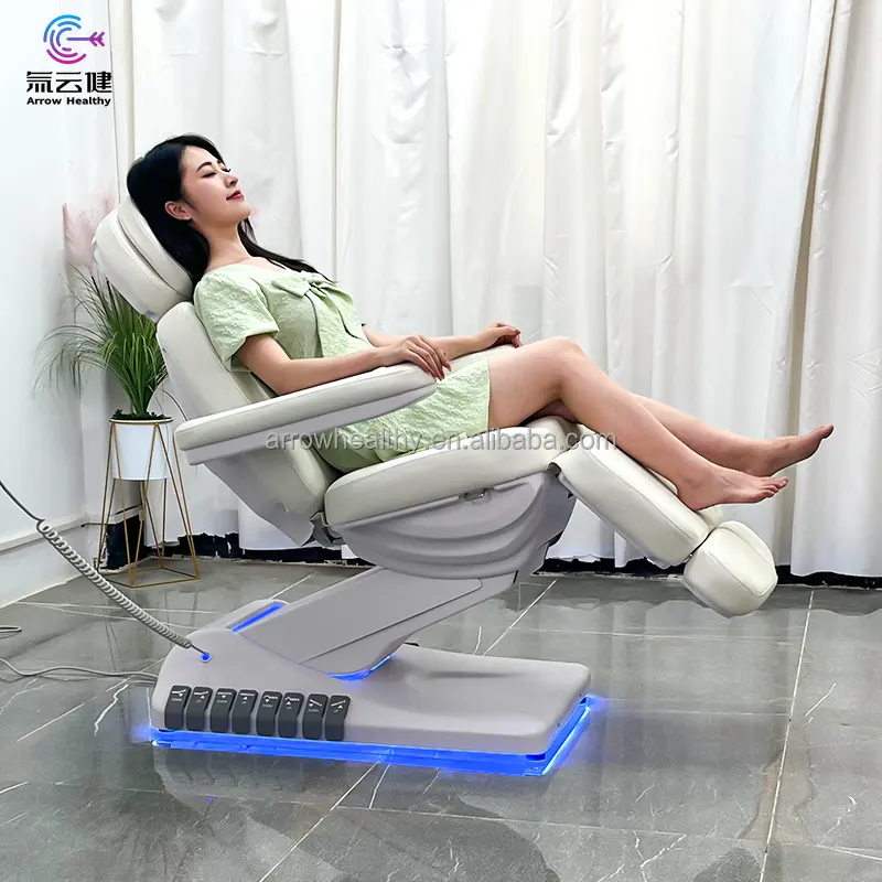 חץ בריא מיטת עיסוי חשמלי עור רך ספא סלון יופי טיפול עיסוי חשמלי מיטת עיסוי פנים כיסא יופי למכירה