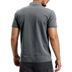 Polo à manches courtes SF32 pour homme, kaki, décontracté, respirant, personnalisable en vert kaki et noir - Product Image 4