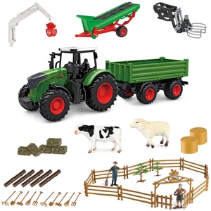 Ensemble de jeu de <span class=keywords><strong>tracteur</strong></span> agricole 45 pièces 3902, figurines d'animaux de ferme, clôtures, camion de fermier pour enfants - Product Image 2