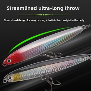 ชุดเหยื่อปลอมสแตนเลสสำหรับตกปลาคาร์พน้ำจืด ตีไกล จมน้ำ รูปทรงดินสอ สำหรับปลาคาร์พหัวโต - Product Image 4