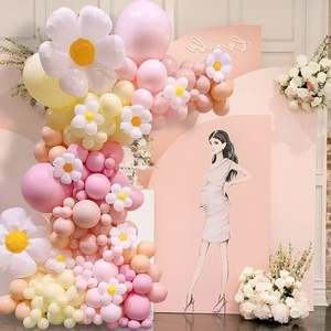 Kit de arco de globos de fiesta Microstar, guirnalda de globos de látex rosa para Baby Shower, globos de <span class=keywords><strong>feliz</strong></span> <span class=keywords><strong>cumpleaños</strong></span>, decoraciones para fiestas - Product Image 4