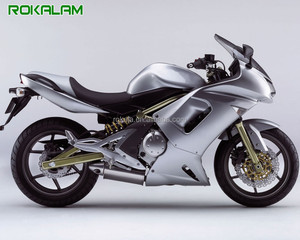 Carenado completo para Kawasaki 650R 650 R ER6F <span class=keywords><strong>ER</strong></span> <span class=keywords><strong>6F</strong></span> 2006 <span class=keywords><strong>2007</strong></span> 2008 Kit de carenados plateados ABS - Product Image 1