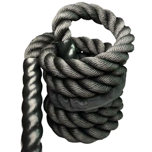 Entraînement de puissance Améliorer le renforcement de la force Muscle Fitness Bataille pondérée <span class=keywords><strong>Sauter</strong></span> des cordes à <span class=keywords><strong>sauter</strong></span> lourdes - Product Image 2