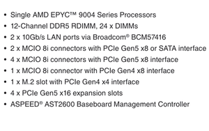 MZ33-AR0 E-ATX Server Motherboard With <b>Single</b> LGA 6096(<b>Socket</b> SP5),DDR5 Support New Fast Delivery Good Price E-ATX EPYC 9004 - Product Image 5