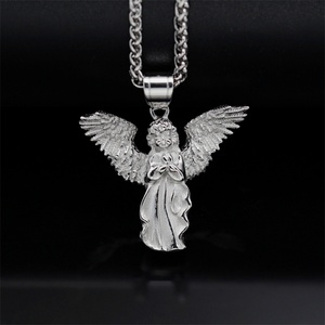 Accesorios Geométricos Populares, Colgante de Ángel en Acero Inoxidable Chapado en Oro - Product Image 6