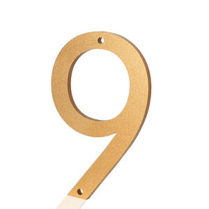 Nurlin katı pirinç 4-12 inç 10-30cm büyük sayı mektup kapı ev kamu siyah yüzer İmza açık ev numarası - Product Image 1