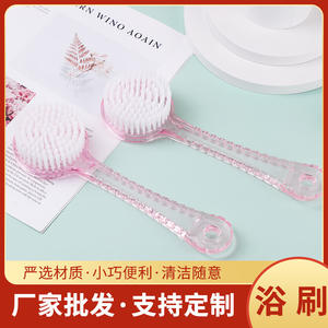 Brosse de bain à poils doux, forme ovale, en matériau PS, brosse de massage pour le dos, pour adultes - Product Image 5