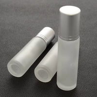 Flacon à bille en verre pour huile de parfum Attar, mini, ambre, 5 ml, 10 ml, personnalisé, en gros, pour huiles essentielles