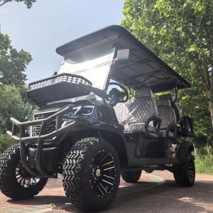 Carrito <span class=keywords><strong>de</strong></span> Golf Eléctrico <span class=keywords><strong>de</strong></span> Lujo para 4 Pasajeros, Asientos <span class=keywords><strong>de</strong></span> Cuero, Radio, para Villa u Hotel, Puede Conectar el Teléfono Móvil - Product Image 4