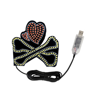 QIDEWIN Lumière LED en forme de cœur pour fenêtre de voiture, lumière décorative universelle adhésive pour personnalisation et mise à niveau - Product Image 2