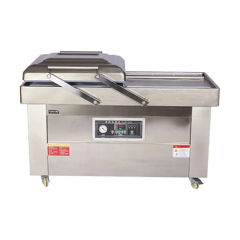 Dz 600 Double Chambre Viande Machine À Emballer Sous Vide Poulet Emballage Scellant Utilisation Commerciale Avec Ce