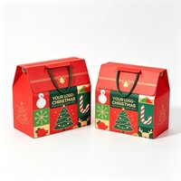 Offre Spéciale – Boîtes Cadeaux de Noël de Haute Qualité en Gros – Boîte Cadeau Chapeau et Écharpe de Noël – Boîte Cadeau à Encre de Soja avec Poignée