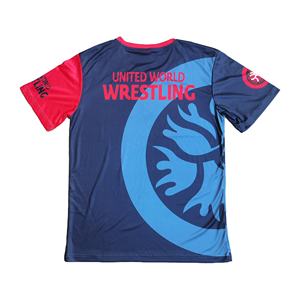 2025年 カスタム メンズ ニット レスリング セット Tシャツ＋ショーツ フル昇華 2点セット インターナショナル - Product Image 6