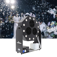 Machine à bulles RGB directe usine, personnalisable OEM, avec LED et télécommande DMX, équipement de scène pour mariages et fêtes