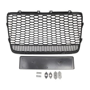 Kits de carrosserie en plastique noir pour voiture, pare-chocs avant, grilles en nid d'abeille, grille Parrilla 4L0853651H 4L0853651A pour <span class=keywords><strong>Audi</strong></span> <span class=keywords><strong>Q7</strong></span> 4L 2005-2015 - Product Image 1