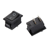 Interrupteur à bascule marche/arrêt KCD1-B3B 6A 250VAC 15*21mm 2 broches 2 positions