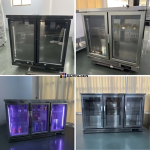 Refrigerador de Bebidas, Mini Nevera, 3 Puertas, Sin <span class=keywords><strong>Escarcha</strong></span>, Control Digital de Temperatura, Sistema de Enfriamiento por Aire, Barra de Hotel - Product Image 2
