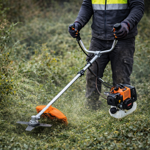 Débroussailleuse à essence MYOYT GBC3302, moteur 2 temps refroidi par air 33cc 0,9 kW, coupe-herbe professionnel, <span class=keywords><strong>lame</strong></span> en acier au carbone 255 mm - Product Image 2