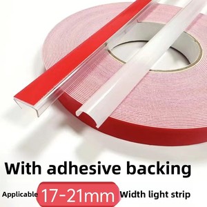 Perfil de PVC Autoadhesivo Tipo U para Cableado Industrial y Fijación de Tiras de Luz, Fácil de Cortar, Instalación sin Perforaciones - Product Image 4