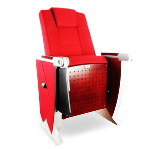 เก้าอี้หอประชุมยี่เจี้ยน รุ่น LKB สีแดง พร้อมที่วางแขน สำหรับใช้ในโรงเรียน - Product Image 1
