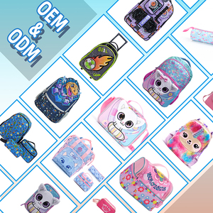 Set di 3 Zaini Scolastici a Tema <span class=keywords><strong>Unicorno</strong></span> per Bambine, Zaino Cartoon 3 Pezzi con Borsa per il Pranzo e Astuccio per Studenti - Product Image 5