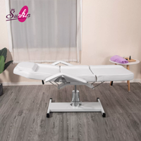 Fauteuil de massage professionnel en acier inoxydable au design moderne, 3 moteurs, réglable, portable, lit de salon, fonction d'inclinaison à 180 degrés