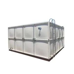 GRP FRP tangki penyimpan air minum, serat kaca 20000 50000 Liter Harga tangki penyimpanan air terisolasi